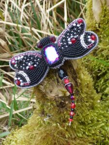 Black Dragonfly Pin