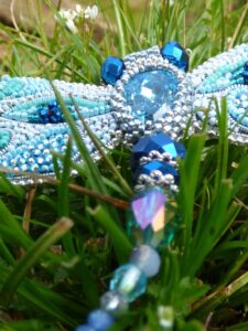 Blue Dragonfly Brooch