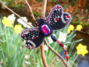 Black Dragonfly Pin