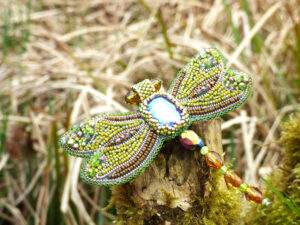 Green Dragonfly Pin