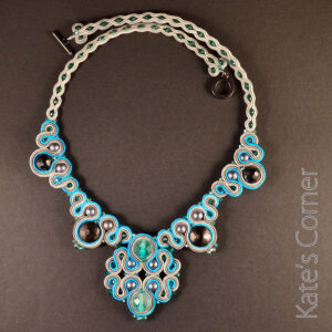 Soutache Grey Necklace