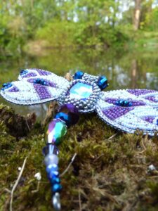 Purple Dragonfly Pin