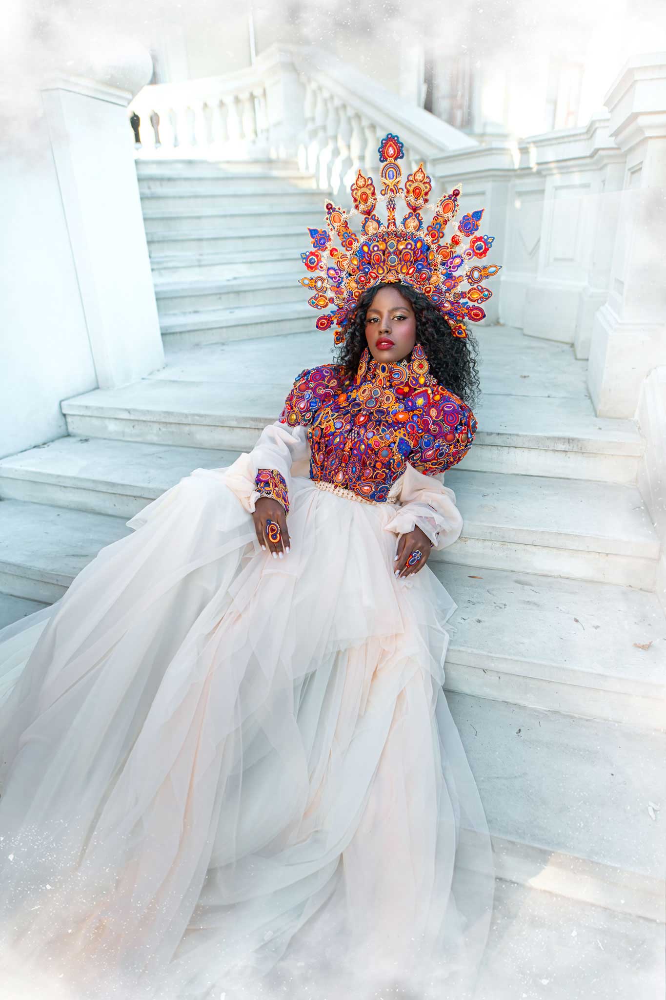 White stairs - Sunset Queen